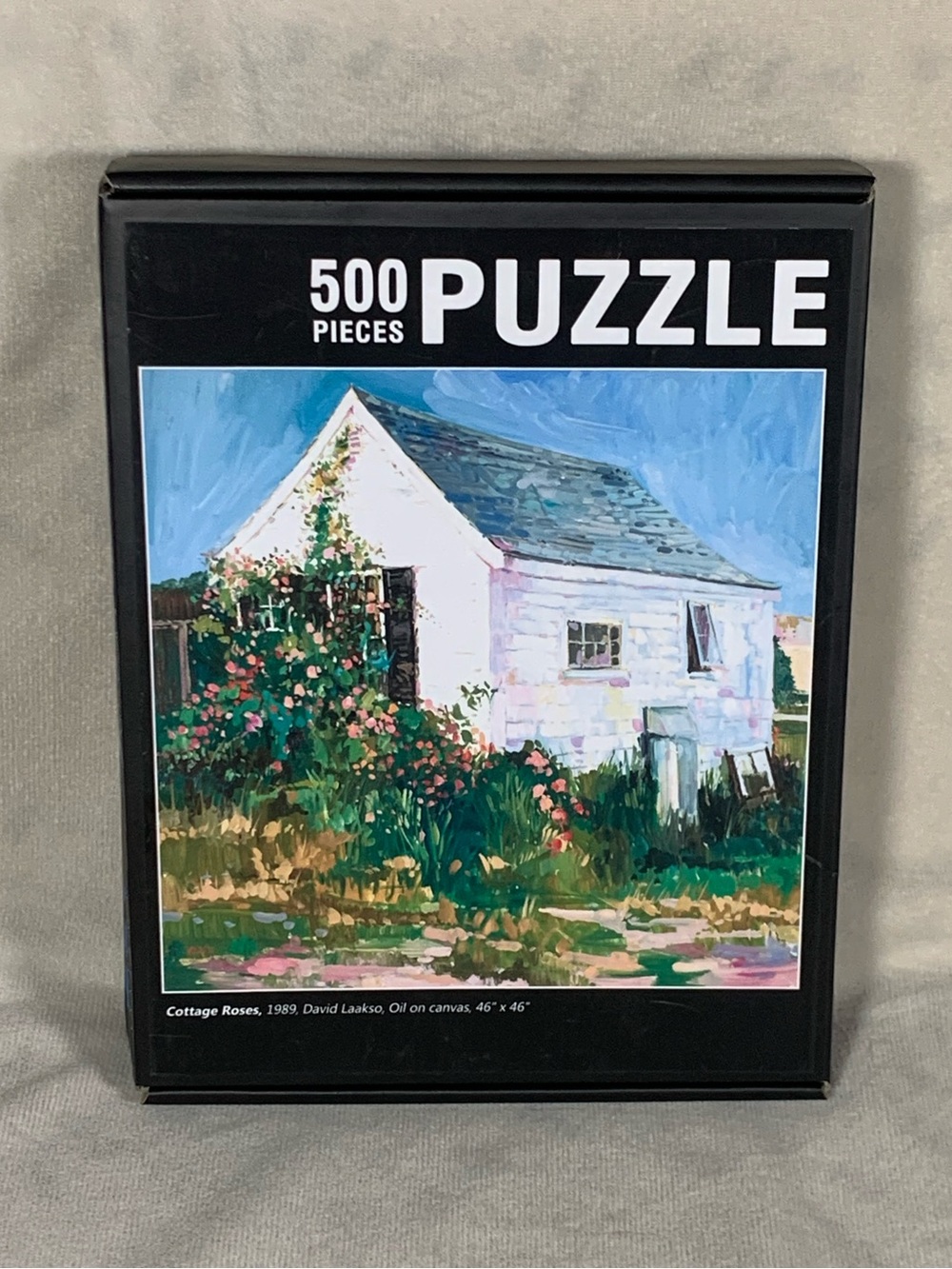Fine Art Print Puzzle Cottage Roses, 1989 David Laakso 500 Piece Cape Cod